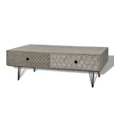 Coffee table 100x60x35 cm grey