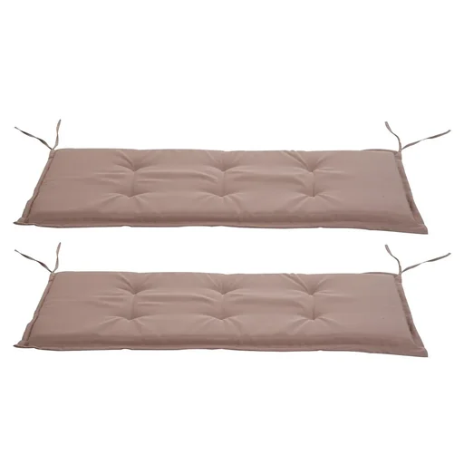 "Sofa cushion set 2-piece, polyester beige image"