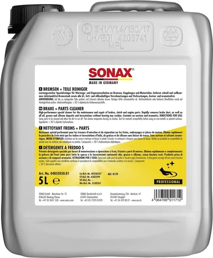 "Professional brake and parts cleaner, 5 liters image"