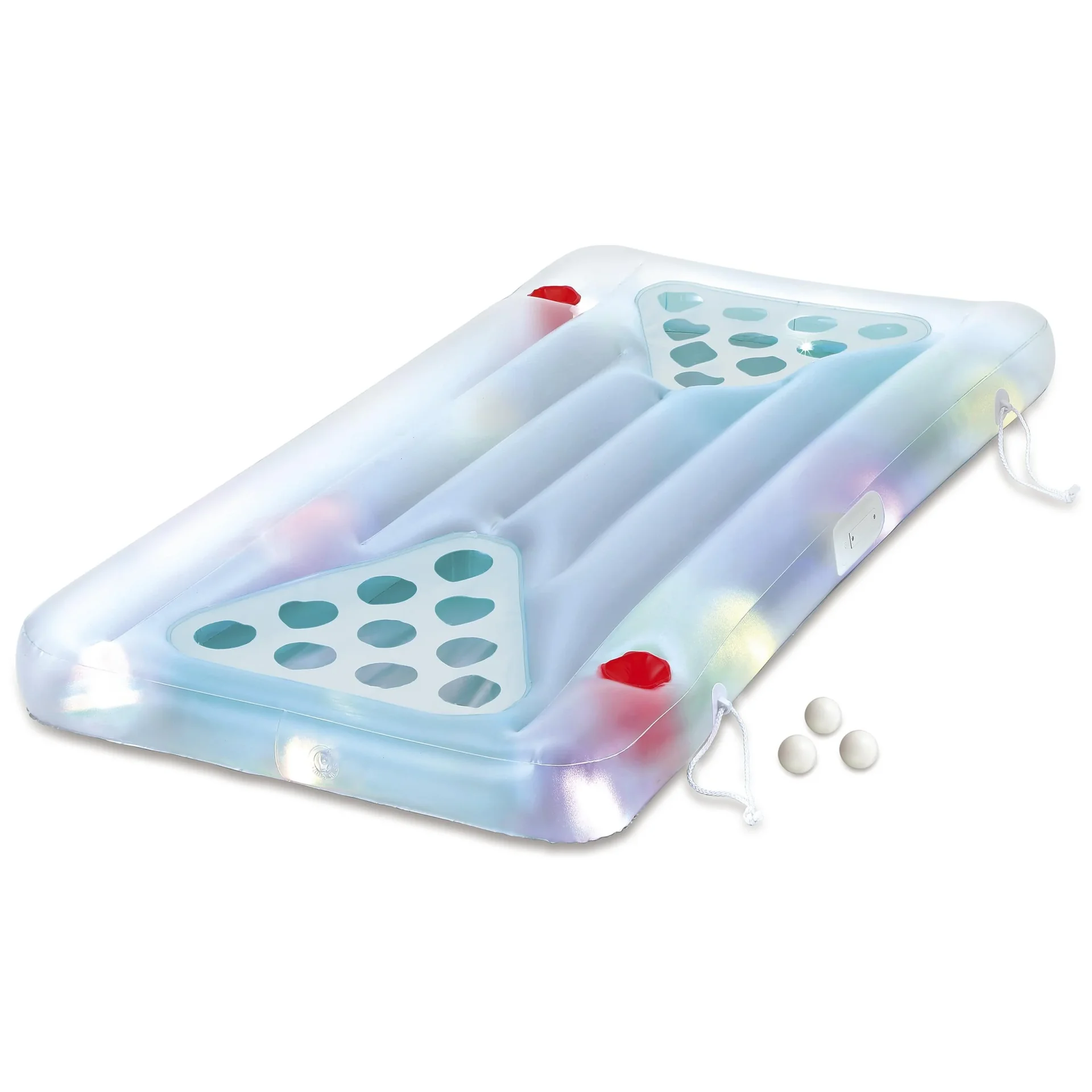 "Summer Waves Beer Pong set met ballen 160x84x19 cm blauw image"