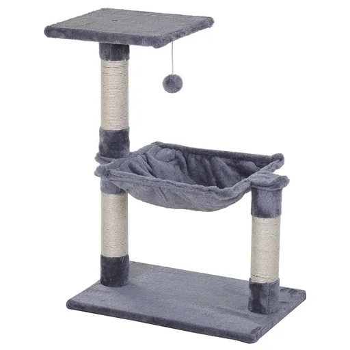 "Cat tree with sisal columns beige image"
