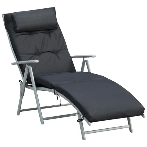 "Sun lounger with cushion image"