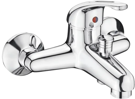 "FABIO chrome single-lever bath mixer image"