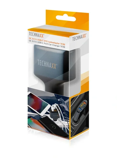 "QC 3.0 & USB-C Car Charger Adapter TE18 image"
