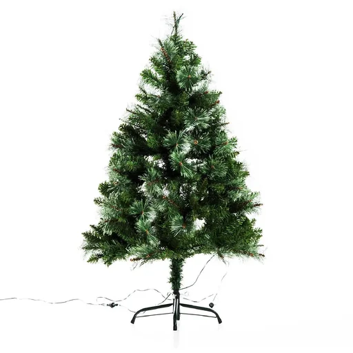 "Christmas tree LED fir tree with metal stand green 120cm image"
