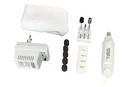 Manicure/pedicure set, with all-round light, 13 pieces