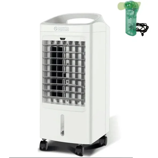 "Splendid Peler 4D Aircooler including timer and remote control 75 Watt 4 L max. 20 m² with free hand fan image"
