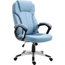 Office chair with rocking function light blue