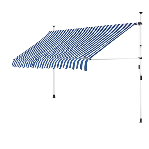 "Clamp awning blue/white 300cm image"