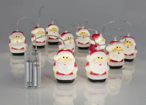 "10 LED fairy lights with snowmen image"