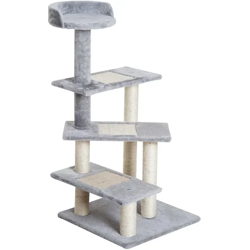 "Climbing tree with 5 levels beige/grey image"