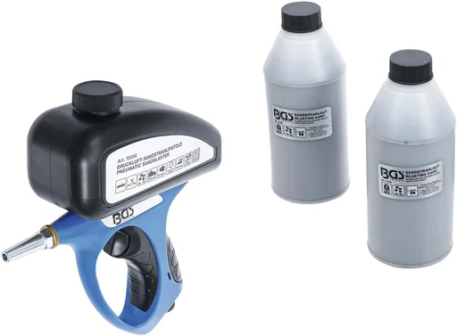 "Pneumatic sandblasting gun including 3-piece accessories image"