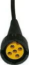 Bayonet connector, left - yellow