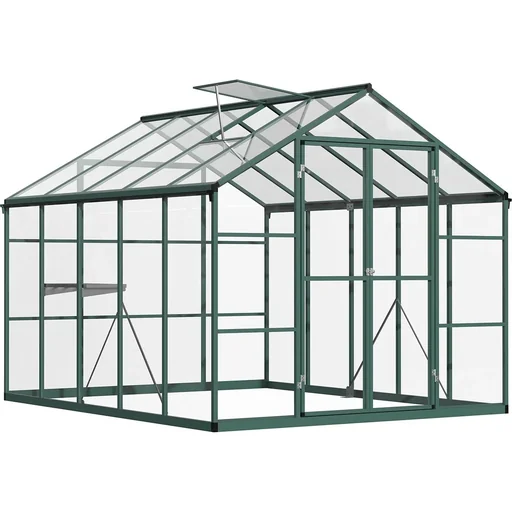 "Walk-in greenhouse - aluminum - transparent - 308 x 248 x 226 cm image"