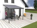 Patio roof kit, color anthracite, 4260 x 4060 mm