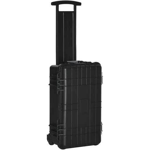 "Tool case with wheels Empty tool box 2 handles foam tool trolley waterproof rolling case with pull-out image"