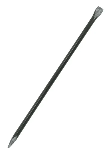 "SIEGER crowbar, 1500 x 30 mm, forged tip and straight cutting edge, black lacquered image"