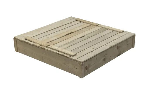 "Sandpit Robert made of wood 1200 mm x 1200 mm image"