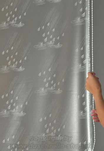 "Replacement curtains corner Dur Drop, white, 130 + 55 cm, including shaft and small parts (1 pair) image"