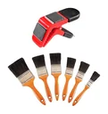 Flat brush set 6-piece Chinese bristles with magnetic brush holder