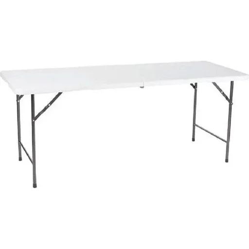 "Folding camping table - plastic - white - 180x70x74cm image"