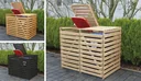 Garbage can box "Vario V" for 2 tons, natural