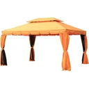 Garden pavilion with double roof
