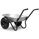Wheelbarrow 2-wheel galvanized 150kg with pneumatic tires