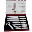 RL-BLK7W - 7-piece knife set with non-stick coating - White