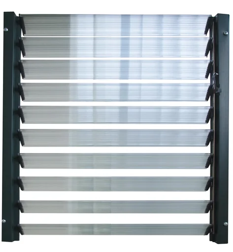 "Plastic louvre windows for all greenhouses image"