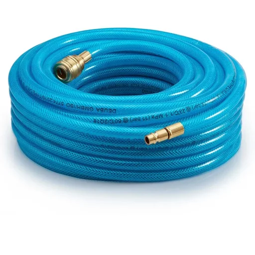 "15 m air hose with quick coupling and plug image"