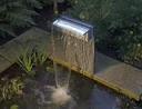 Stainless steel waterfall "Niagara" - 30 cm with LED