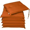 Seat cushions - 6 pieces - Terracotta