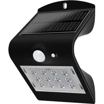 "VT-767-2 LED solar outdoor lighting - 1.5W - 220Lm - black image"