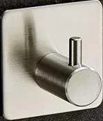"Stainless steel hooks, self-adhesive, set of 5 image"