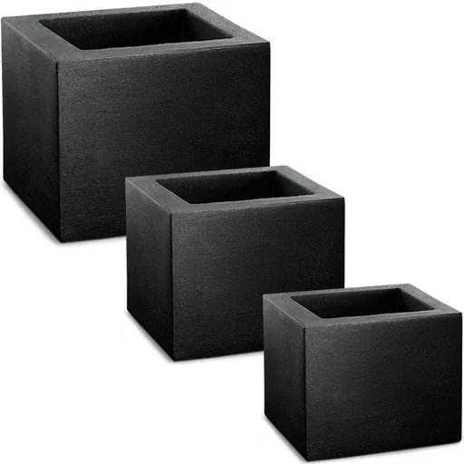"Plant pots set of 3 - square - 50/40/30cm wide image"