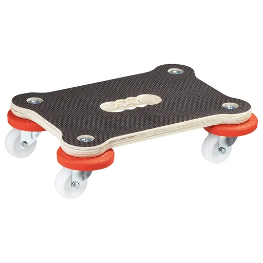 "Transport aid MM 1355, 33 x 23 x 9 cm, hard castors Ø 50 mm, plain bearings, Maxigrip FSC® plate, load capacity 200 kg image"