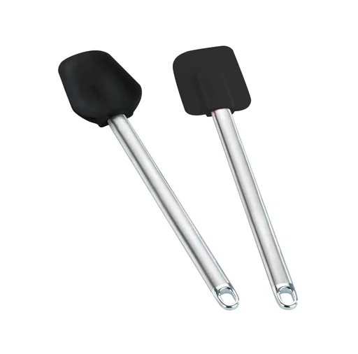 "Silicone dough scraper & spatula, 2-piece image"
