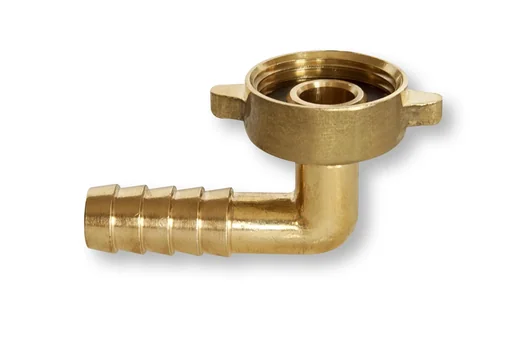 "MS elbow hose fitting 1/2" nozzle with union nut 3/4" image"