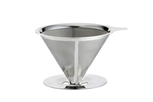 "Permanent coffee filter, two-layer image"