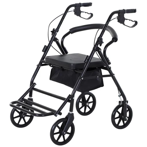 "Rollator with seat and storage space image"