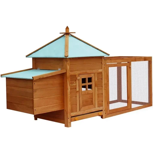 "Outdoor chicken coop image"