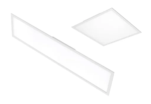 "Ultra-flat LED panel, rectangular, CCT, 36 watts, white image"