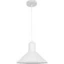 Hanging lamp ceiling spotlight industrial vintage E27 40W kitchen bar metal white ?34.5 x H28 cm (without bulb)