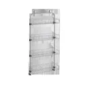 Door shelf, 4 shelves "Baskets@Door", silver