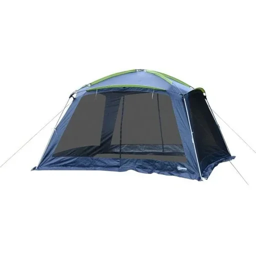 "Camping tent dome tent for 5-8 people dark blue image"