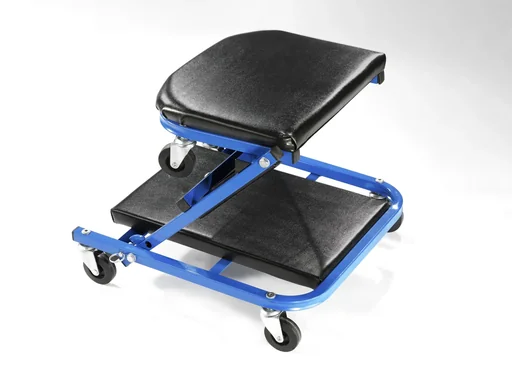 "Assembly stool and rolling board 2 in 1 image"