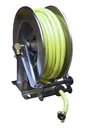 Hose reel OSM610 made of stainless steel with 20 m PVC fabric hose