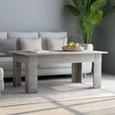 Coffee table 100x60x42 cm chipboard concrete grey
