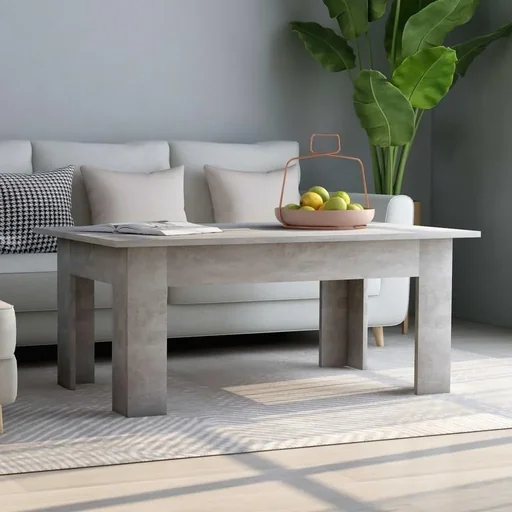 "Coffee table 100x60x42 cm chipboard concrete grey image"